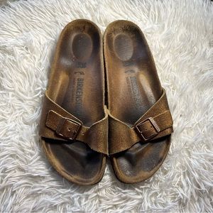 Birkenstock Madrid Bronze Strap Sandals
